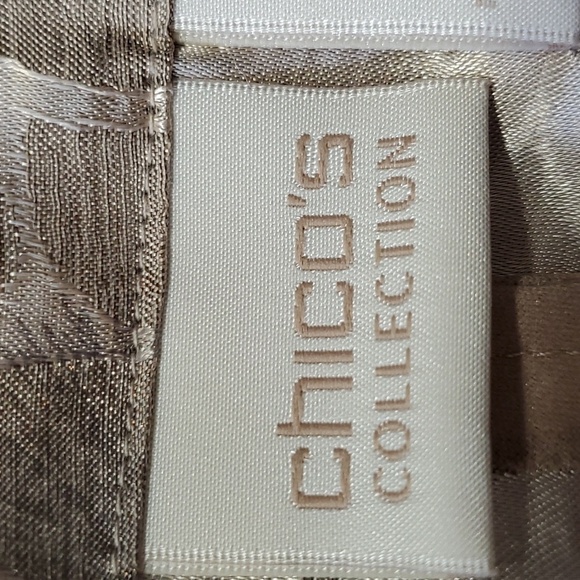 Chico's open jacket. Shiny silk fabric. Cuff sleeves. Size O (8) Great u… - Picture 6 of 10